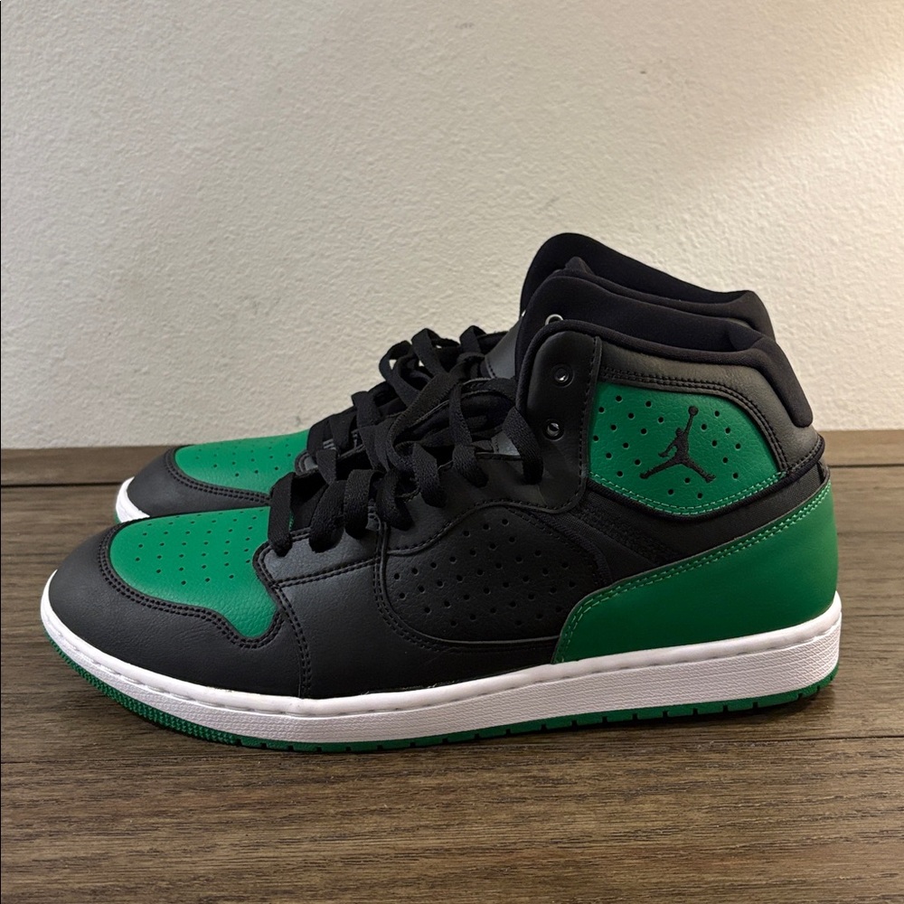 EUC Nike Air [Jordan] Access High-Top Black Verde Green Sneakers Shoes Men's 11 - Picture 5 of 12